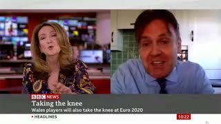 BLM Take The Knee  Debate Euros BBC News 12621