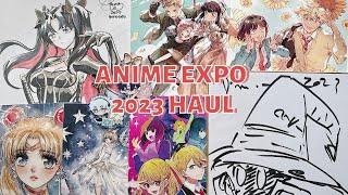 my anime expo 2023 haul merch autographs commissions and more