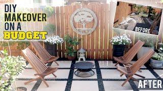 DIY BACKYARD PATIO MAKEOVER ON A BUGET  SMALL SIDE PAVER FROM START TO FINISH  DIY PATIO PAVERS