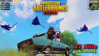 Amazing 27 Kills Chicken Dinner  PUBG MOBILE