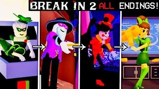 ALL BREAK IN 2 ENDINGS Comparison & Showcase  - Break In 2 Story CHAPTER 2 Secrets