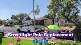 Streetlight Pole Replacement Part 19｜De-energizing The Electric Line COMPLETE PROCESS）