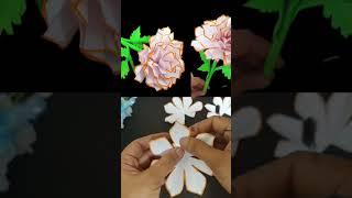 How to make beautiful flower with craft paper #papercraft #3dflowers #origamiflower #floralart