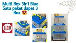 Multi Box 3in1  Tempat Penyimpanan Barang Genki Market