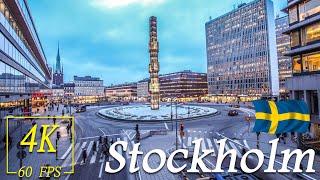Promenade à STOCKHOLM Sans Parler - Suède  4K60fps
