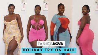 HOLIDAY TRY ON HAUL #fashionnova