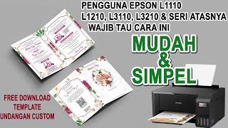 BEGINI CARANYA CETAK UNDANGAN CUSTOM FUL A4  PERCETAKAN RUMAHAN  PERCETAKAN PEMULA