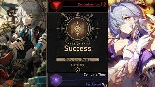 Gold and Gears Lv. 12 Full Run -  153 Blessings Jing Yuan x Robin & Erudition PathCompany Time Dice