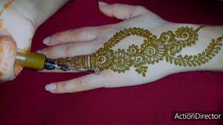 تعليم نقش هندي  نقش عصري وأنيق للبنات Henna Mehndi Designs 2020