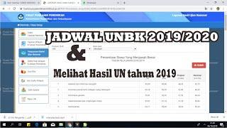JADWAL UNBK 20192020 & HASIL UNBK TAHUN 20182019