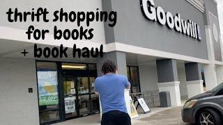 Thrift Shopping for Books + book haul  4 thrift stores