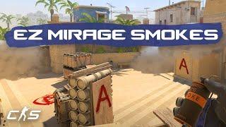 CS2 Mirage - EVERY T-Side Smoke in UNDER 2 MINUTES