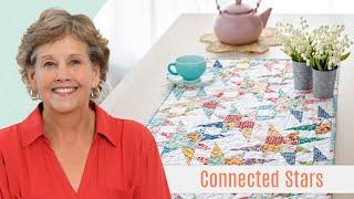 How To Make A Connected Stars Table Runner Quilt - Free Quilting Tutorial