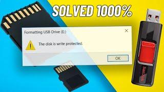 Remove Write Protection From USB Pendrive & Sd Card  How To Fix  The disk is write protected 