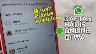 Cara Membuat Absensi Online di Whatsapp