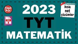 2023 TYT MATEMATİK +PDF - 2023 TYT Matematik Soru Çözümleri