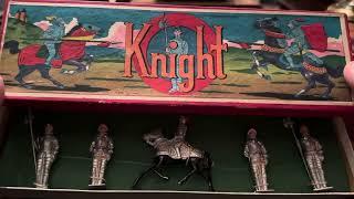 Рыцари японские. Набор солдатиков 50-60х годов  vintage toy knights made in Japan