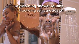 My Morning Shower routine Practicing self care 2023