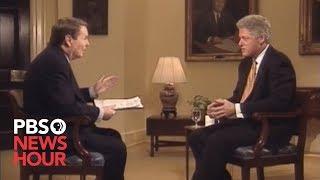 Bill Clinton tells Jim Lehrer there is no sexual relationship with Monica Lewinsky