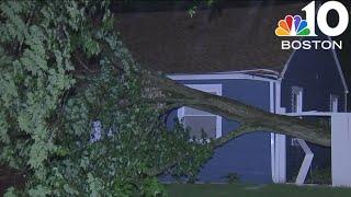 Overnight storms down trees wires in parts of Mass.