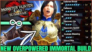 New BROKEN Immortal Build - NEVER Cart & HUGE Damage - All Weapons - Monster Hunter Rise Sunbreak