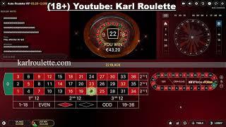 20€ to 300€ and then to 0€ at V.I.P.  AUTO ROULETTE EVOLUTION GAMING