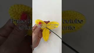 #short Tulipan a gachillo o crochet. Labores y Punto #crochet #tejer #diy #ganchillo