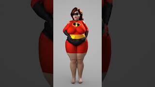 Mrs. Incredible Elastigirl Fit To Fat Transformation #shehulk #musclegrowth