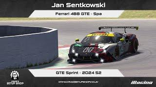 iRacing - 24S2 - Ferrari 488 GTE - GTE Sprint - Spa - Jan