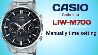 Casio Lineage LIW-M700 5174 manually setting instruction  TimeCalendarAlarmChrono & Timer set