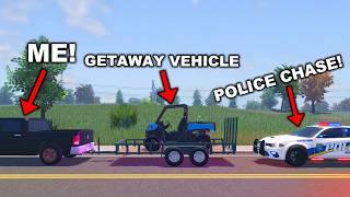 I TOOK THE COPS ON AN OFF-ROAD POLICE CHASE ROBLOX ROLEPLAY
