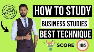 How to Study Business Studies  Best technique to score 100100 in BST