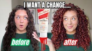 Transforming My Hair Colour With Red Temporary Hair Makeup