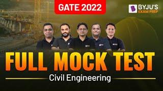 GATE Civil Engineering CE Full Mock Test  GATE Exam Preparation  BYJUS GATE