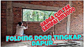 EPISOD 286 - RUMAH BARU - Pasang frame tingkap folding door..