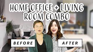 Home Office Makeover  Massive Rental Live-Work Transformation