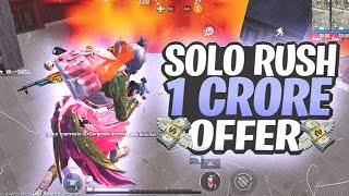 Solo Rush 1 Crore Offer  BGMI Funny Highlights  Lost Boy