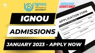 IGNOU Admission January 2023   How to Apply?  alamaaraa
