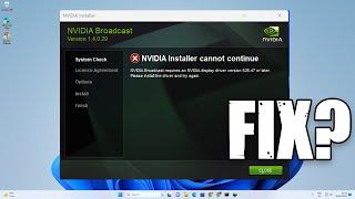 How To Fix Nvidia Broadcast Requires an Nvidia Display Driver Version 526.47