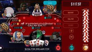 Ks VS As  450T ON TABLE  KENZ  ZYNGA POKER