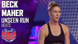Unseen run Beck Mahers Heat gets off to a rocky start  Australian Ninja Warrior 2020