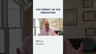 Tax Credit vs Tax Desuction. #shorts #taxcredits #taxdeductions