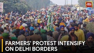 Farmers Protest Day 2 Farmers Remain Undeterred Amid Standoff