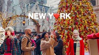 4KNYC WalkChristmas Season on Upper East SideFestive Madison Ave & Fifth Ave  Dec 2023