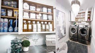 ULTIMATE LAUNDRY ROOM ORGANIZATION  DIY Budget Laundry Room Makeover  DIY Cricut Projects