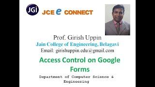 Google Form Access Control