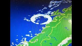 Regenradar zeigt Kreis Norwegen Nordsee