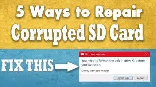 5 Ways How to Repair Corrupted Memory Card USB Drive and External Hard Disk