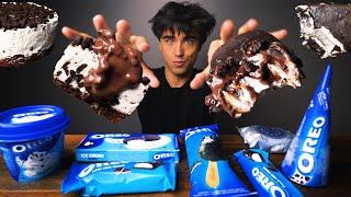 ASMR OREO ICE CREAM EATING SOUNDS  COOKIES N CREAM OREO ICE CREAM PARTY COMPILATION  McBang ASMR