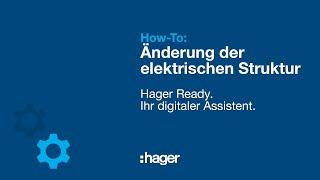 Hager Ready How-to Elektrischen Verbraucher der Unterverteilung in der Elektroplanungs-App ändern